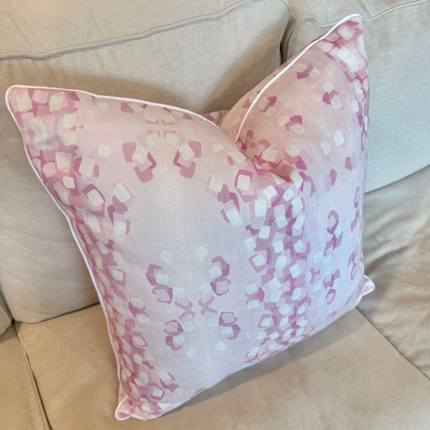 Confetti Animal Print Pillow- Lilac