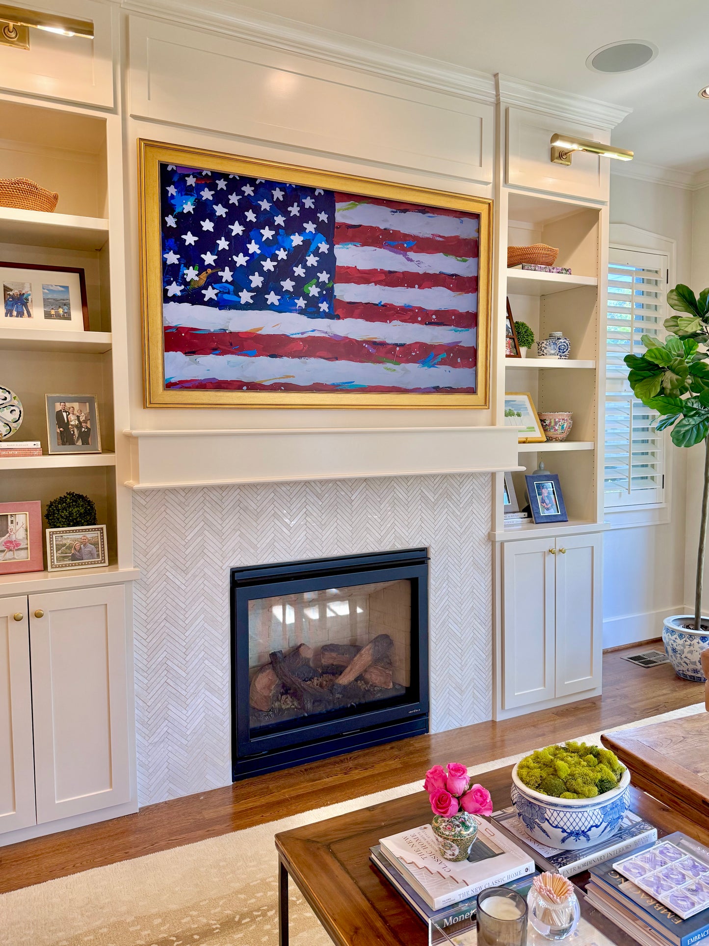 “Stars and Stripes” Frame TV Art