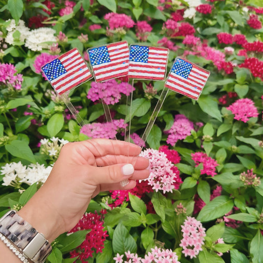 “Stars and Stripes” Acrylic Stir Sticks