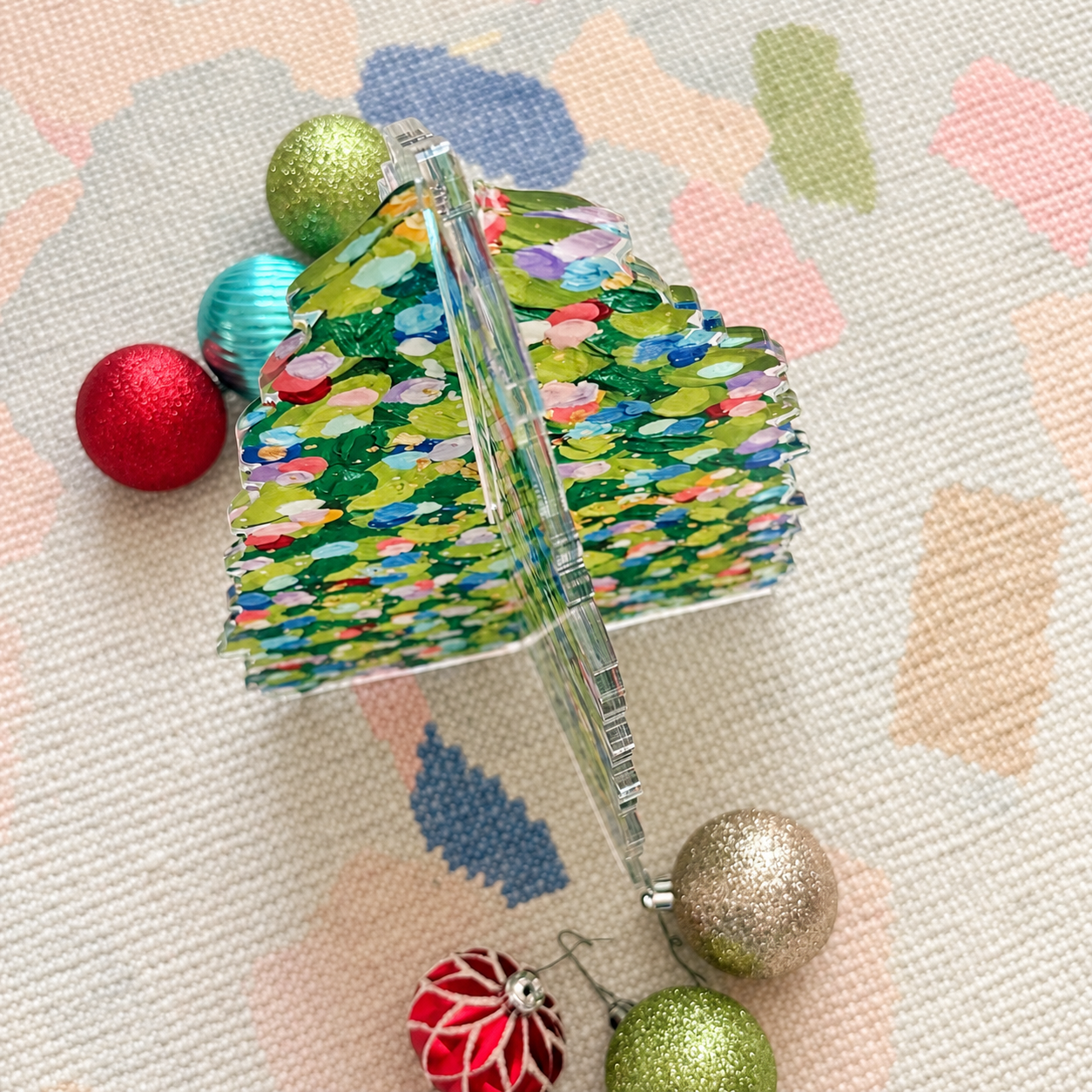 3-D Confetti Christmas Tree