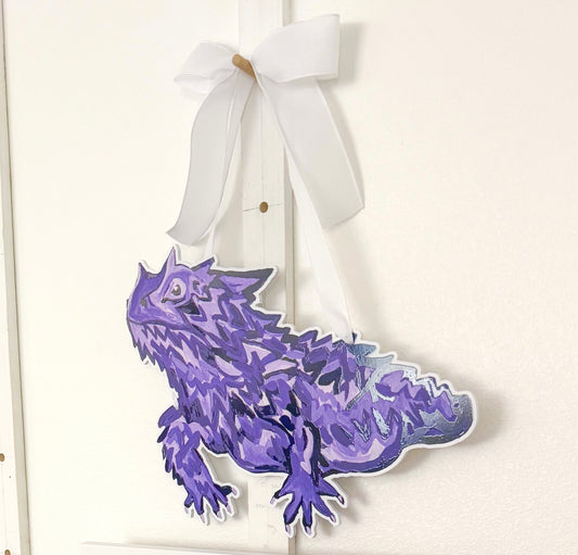 Horned Frog Door Sign