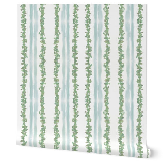 "Lean On Me (Green & Blue)" Wallpaper