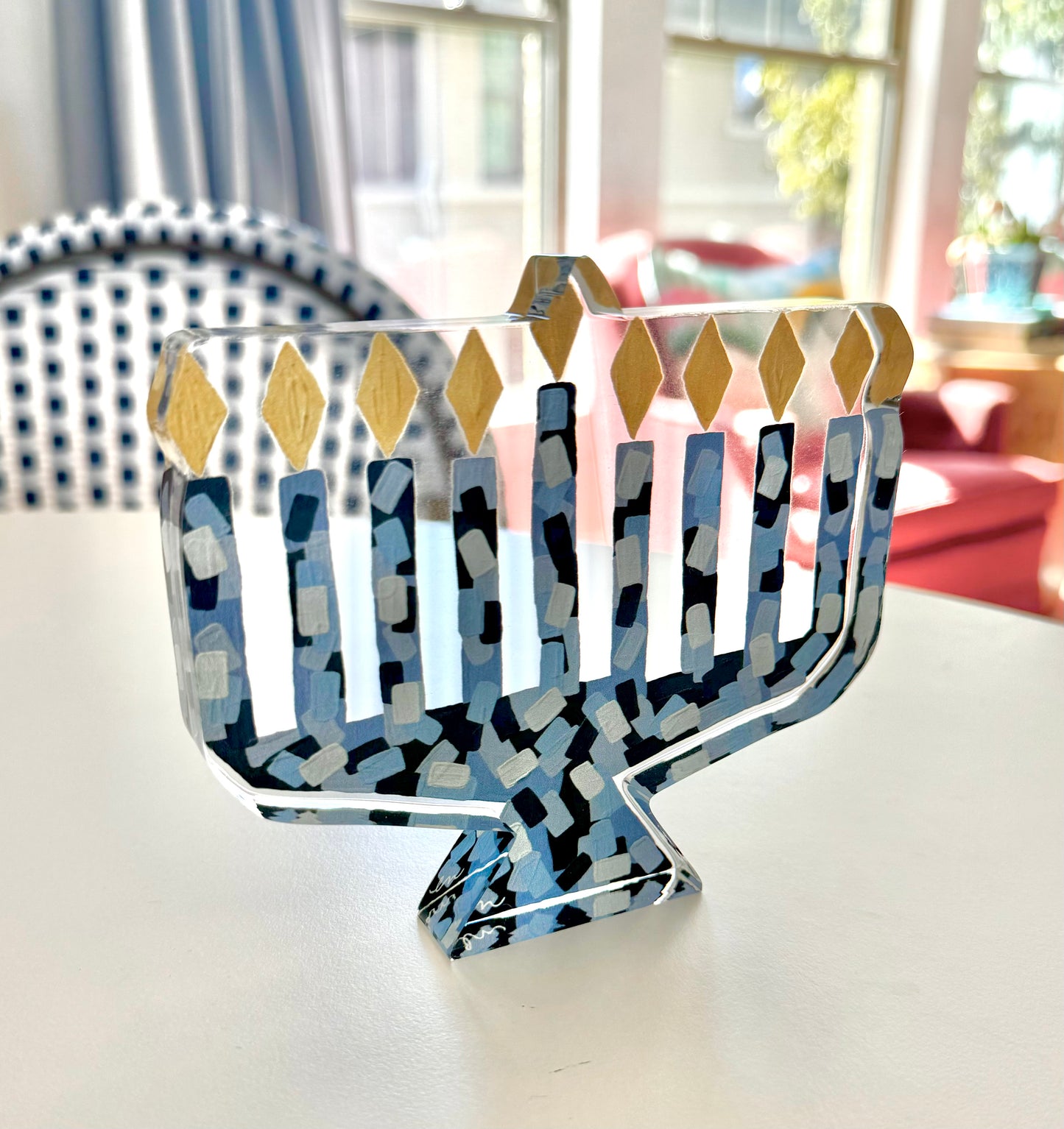 Acrylic Menorah Block