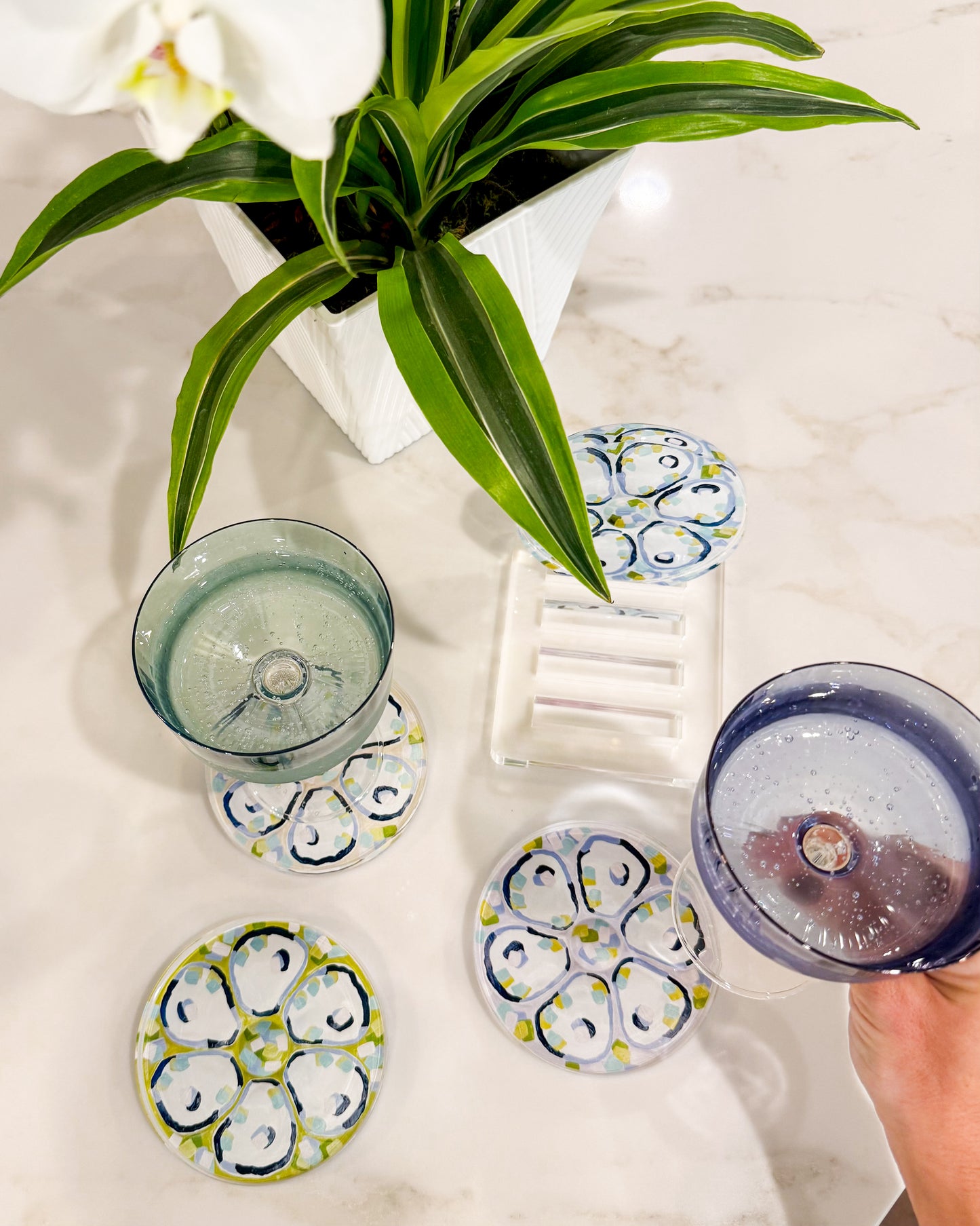 Acrylic Oyster Plate Coasters