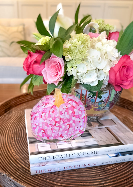 Limited Edition Pink Acrylic Pumpkin