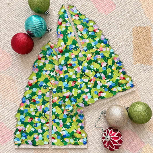 3-D Confetti Christmas Tree