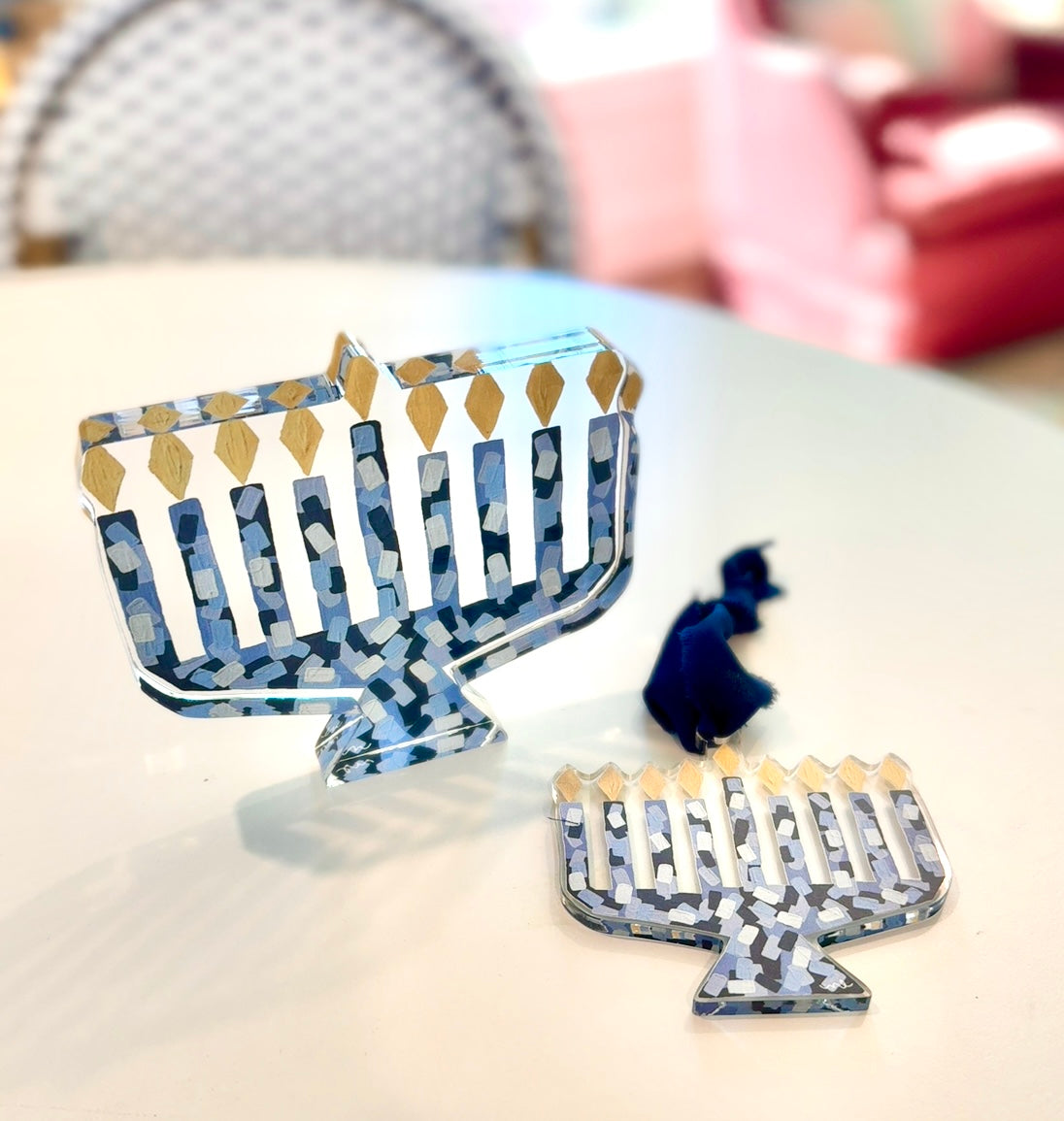 Acrylic Menorah Block