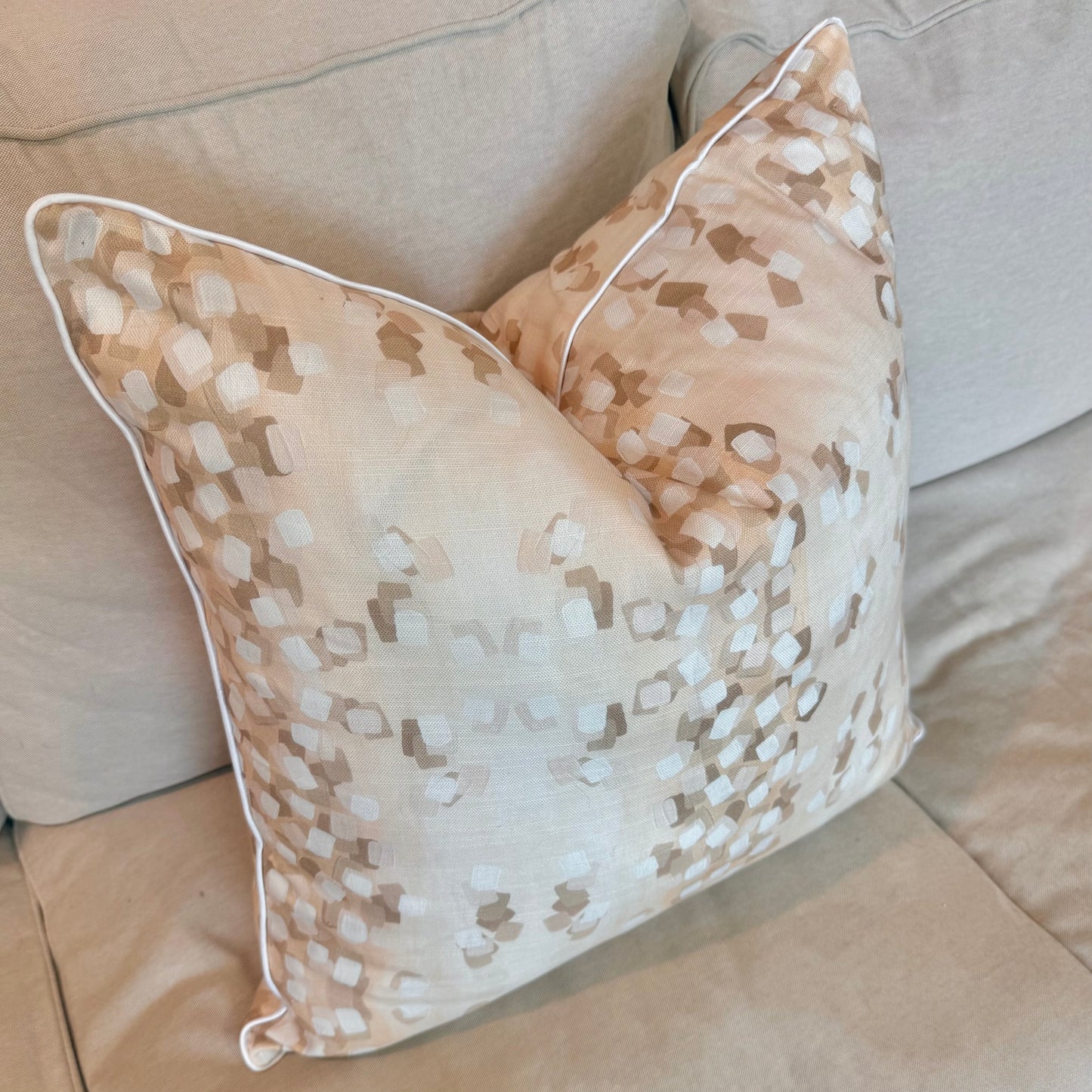Confetti Animal Print Pillow- Neutral