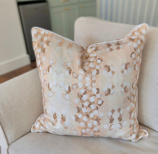 Confetti Animal Print Pillow Cover- NEUTRAL