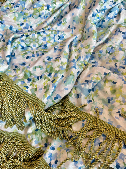 Custom Tablecloth- Blue and Green