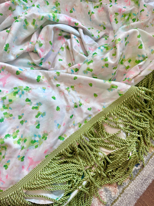 Custom Tablecloth- Pink and Green