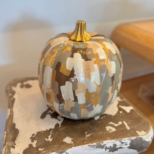 Large Round Neutral Pumpkin