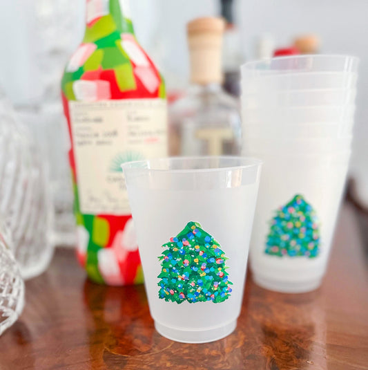 Confetti Christmas Frosted Cups
